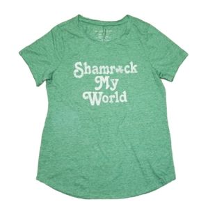 Grayson Threads Shamrock My World Shirt Women's Size Medium NWOT St. Patrick’s